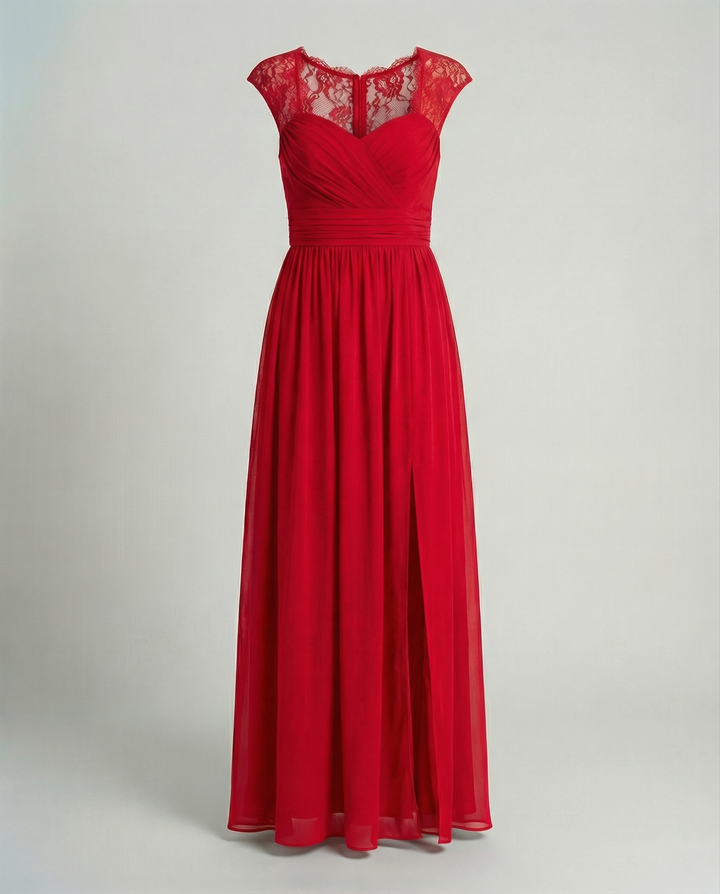 Evening dress ladies V neck