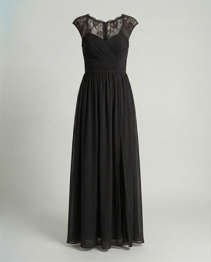 Evening dress ladies V neck