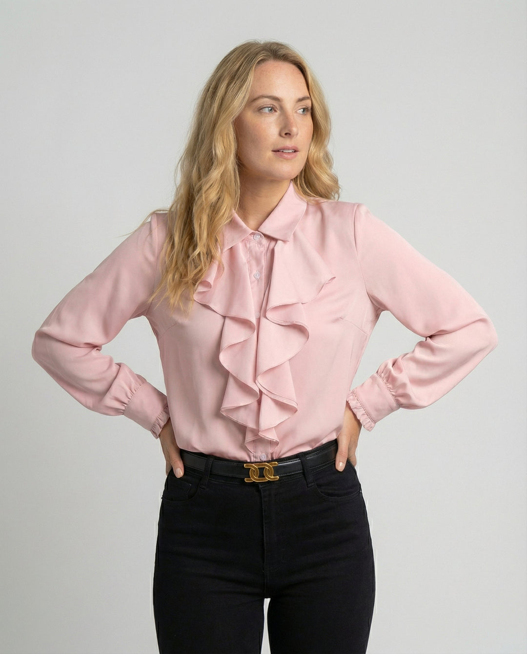 Ladies Blouse Ruffles Elegance