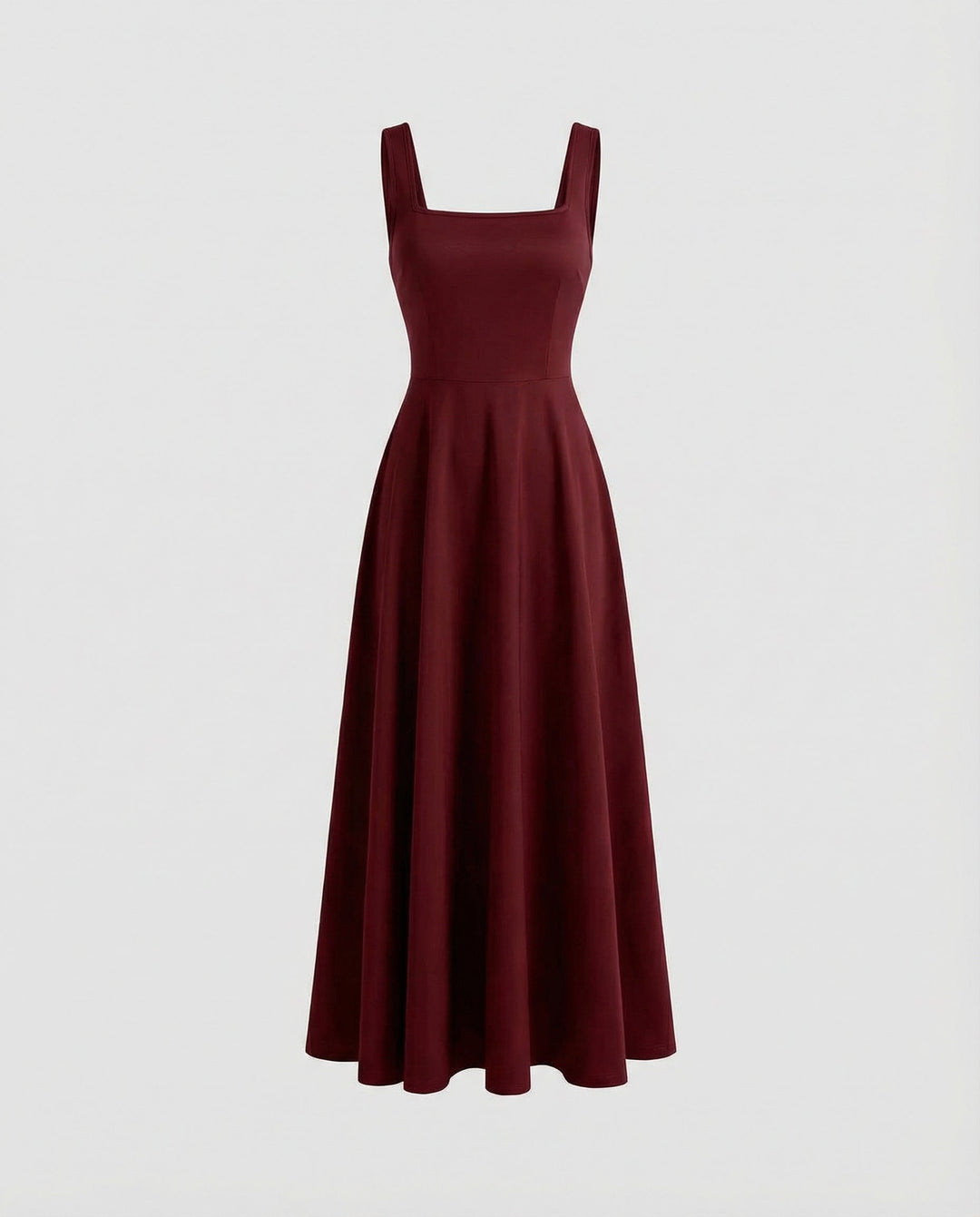 Elegant women's maxi dress with soft cut & square neckline | Mune Fashion