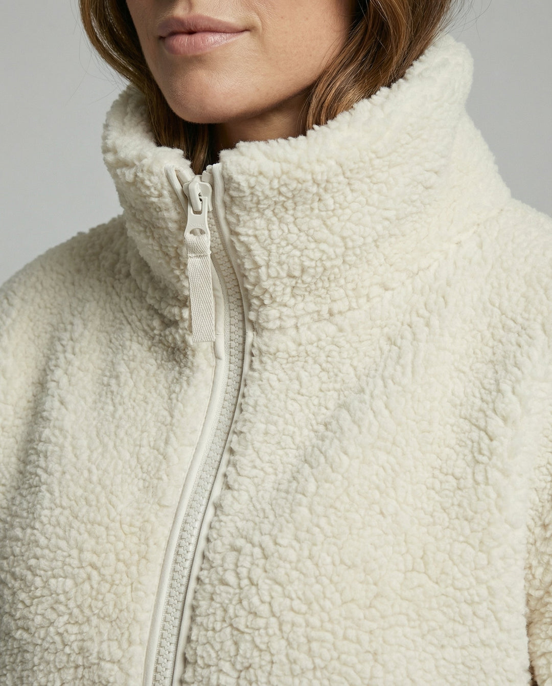 Womens Oversized Fleece Jacket Warm