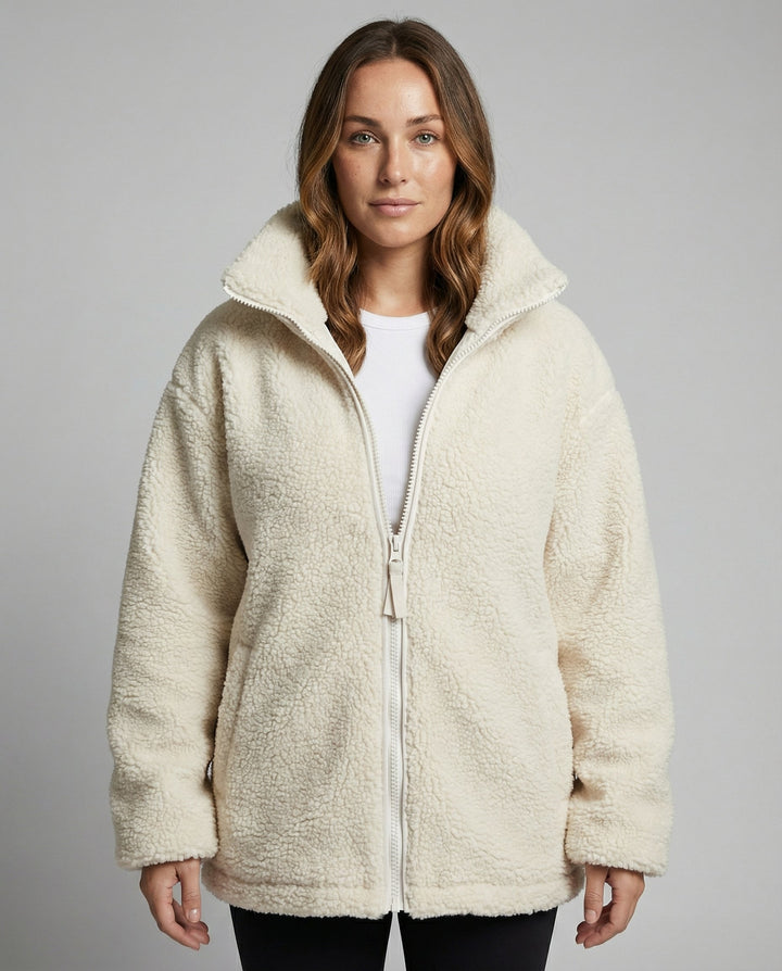 Womens Oversized Fleece Jacket Warm