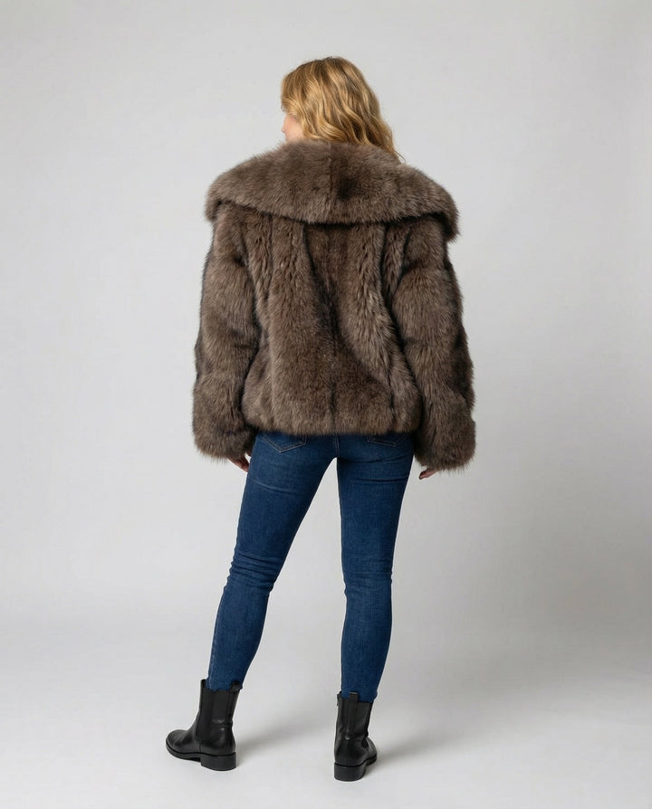 Luxurious Soft Fur Jacket Women's