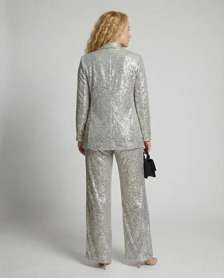 Glittering Elegant Blazer Suit Women | Mune Fashion