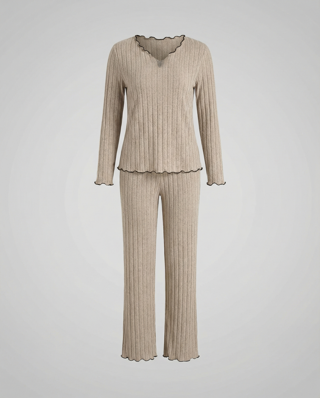 Women's Pajama Set Ruffles