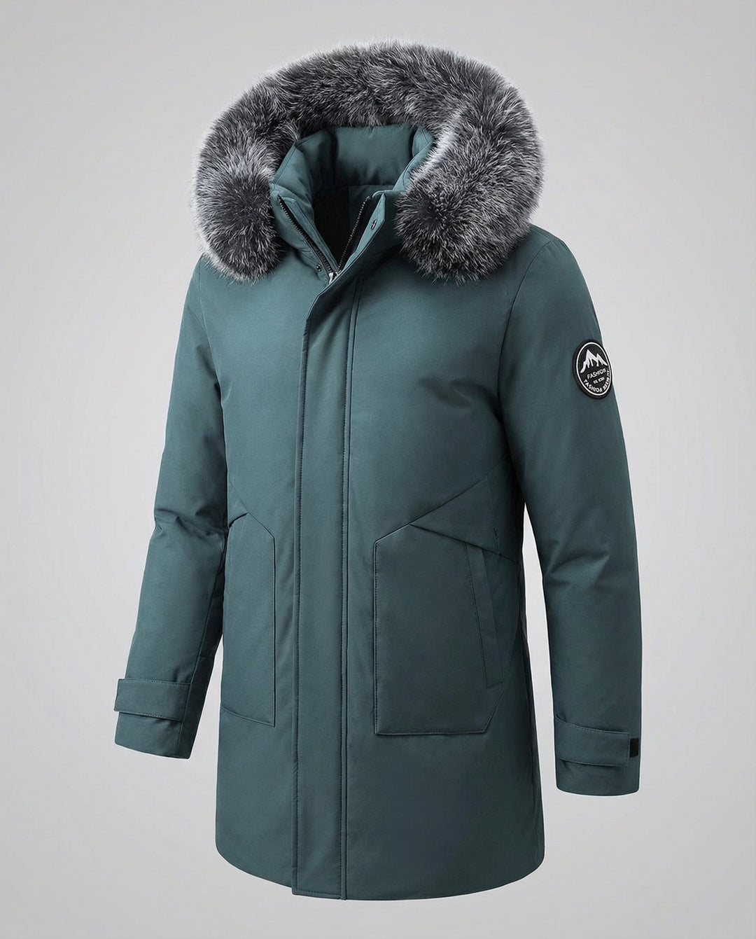 Warmer winter parka women's hood