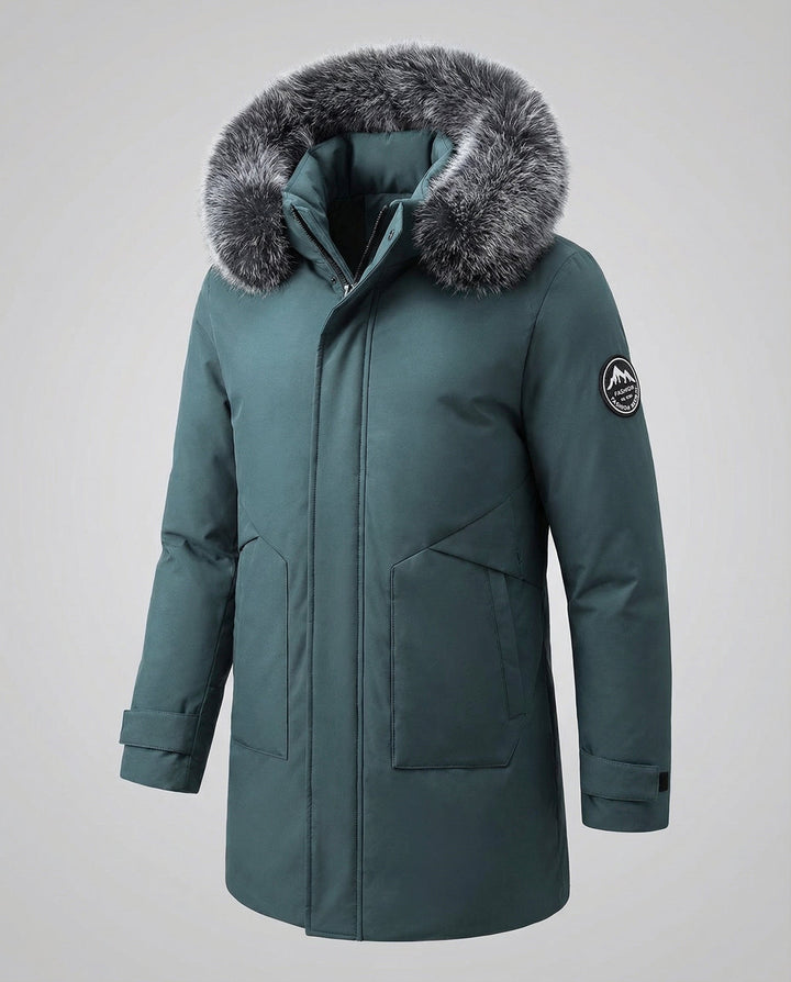 Warmer winter parka women's hood