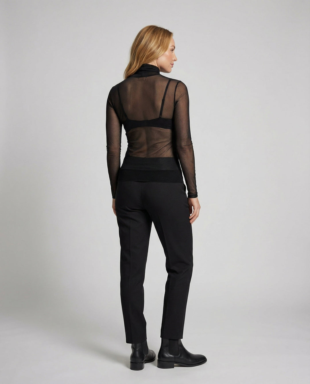 Transparent Turtleneck Blouse Women | Mune Fashion