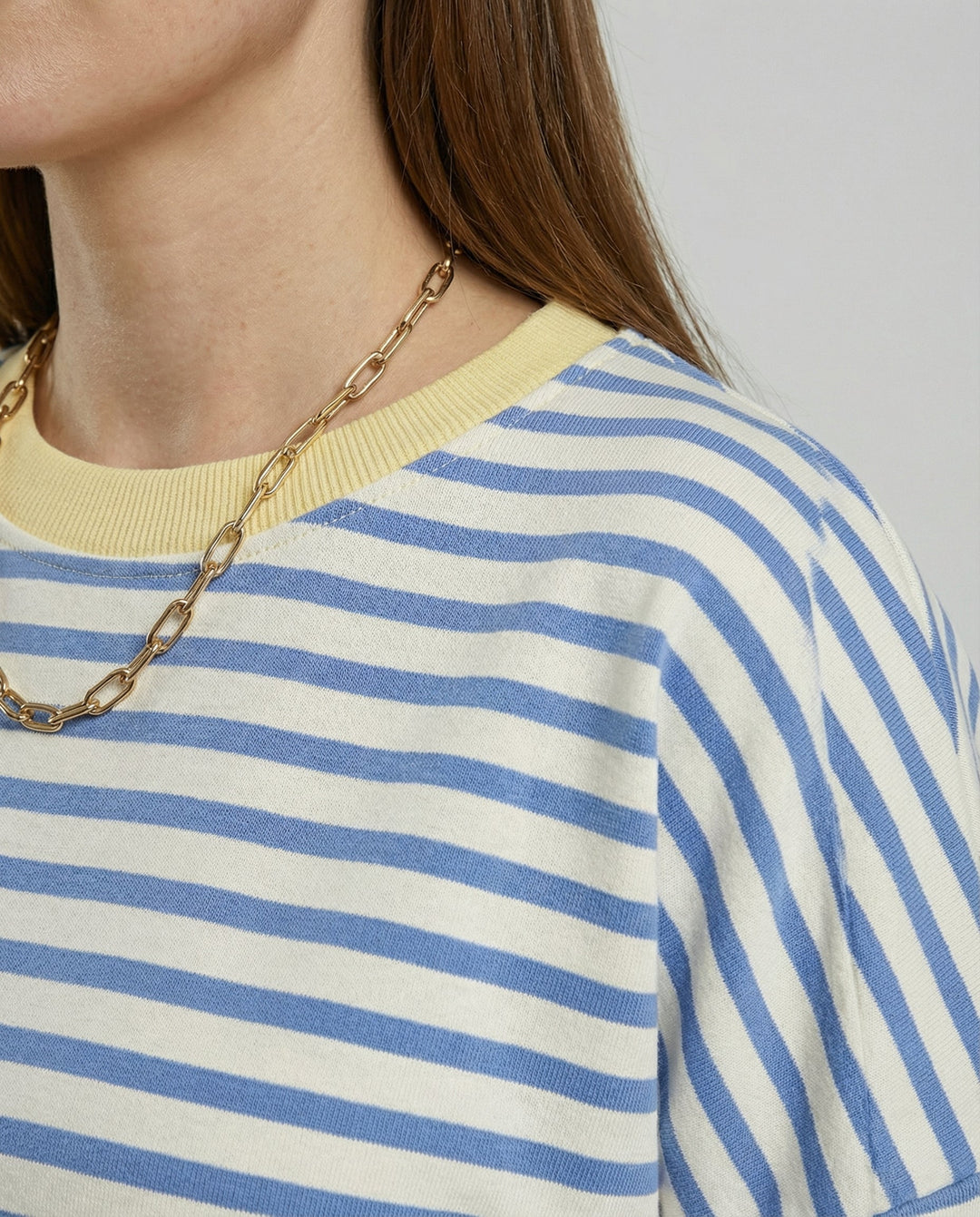 Boxy Sweatshirt Women Striped | Mune Fashion