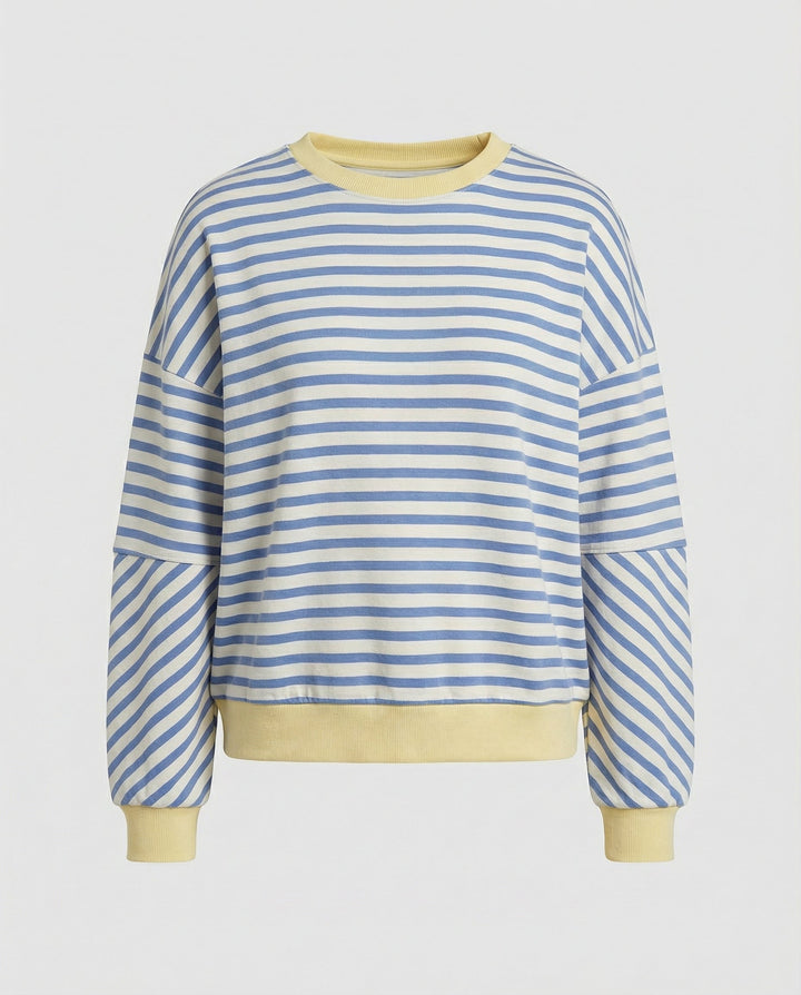 Boxy Sweatshirt Women Striped | Mune Fashion