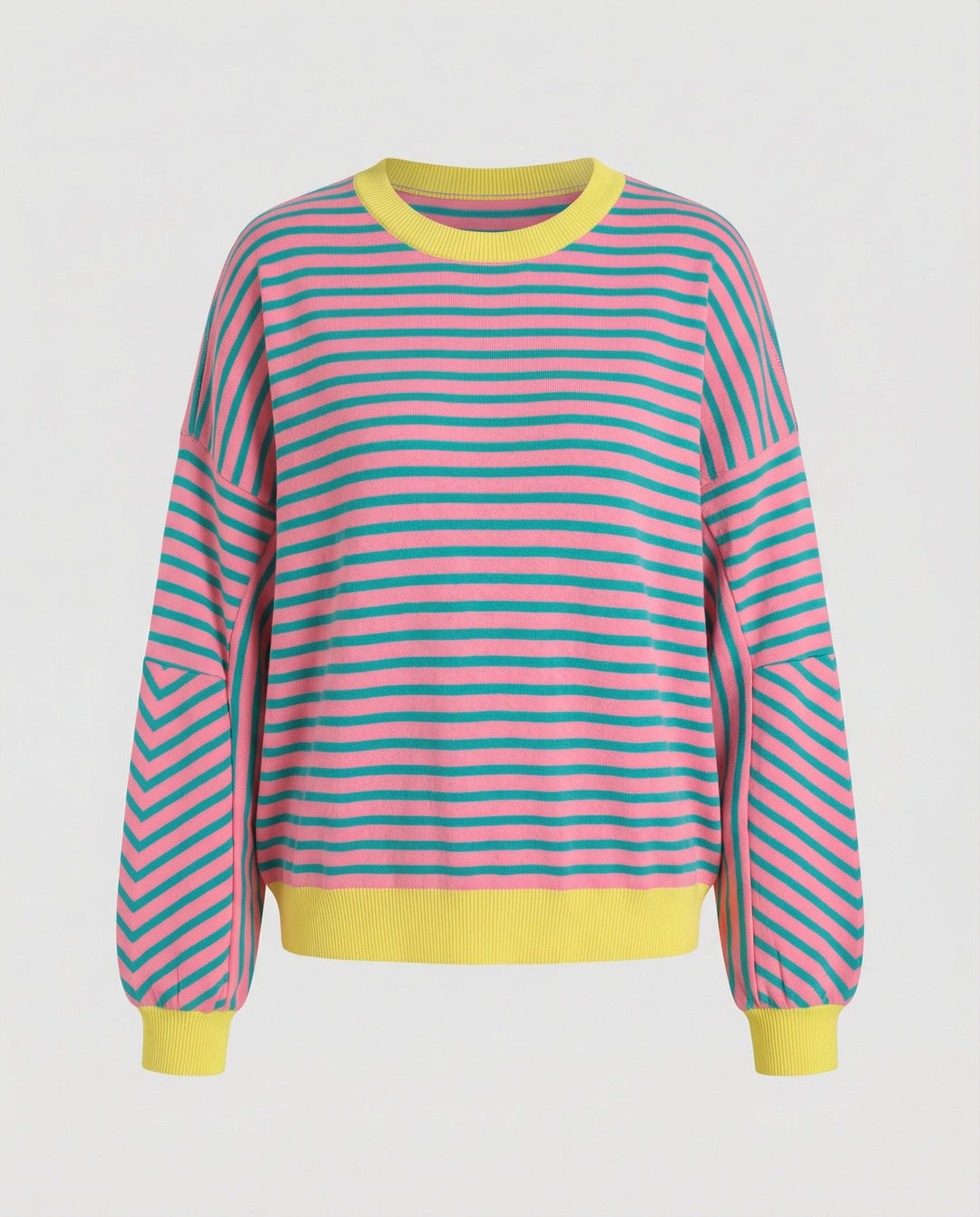 Boxy Sweatshirt Women Striped | Mune Fashion