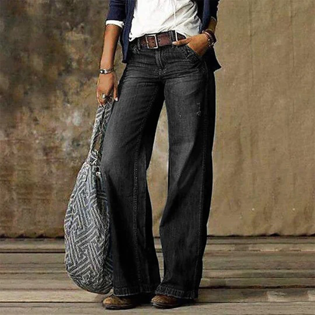 Women’s Trendy High-Waisted Wide-Leg Jeans
