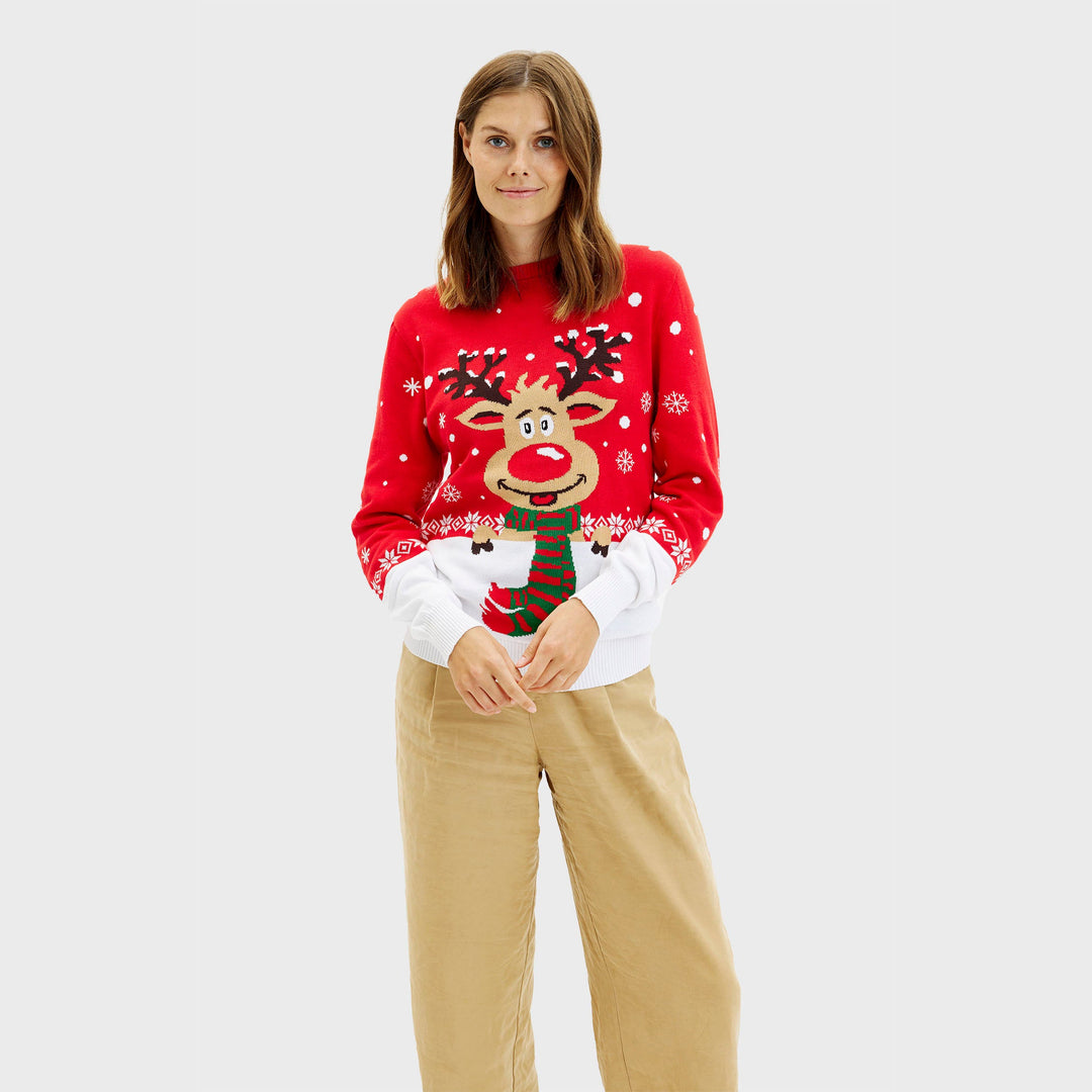 Mune | Rudolf's Christmas Sweater Red Women's