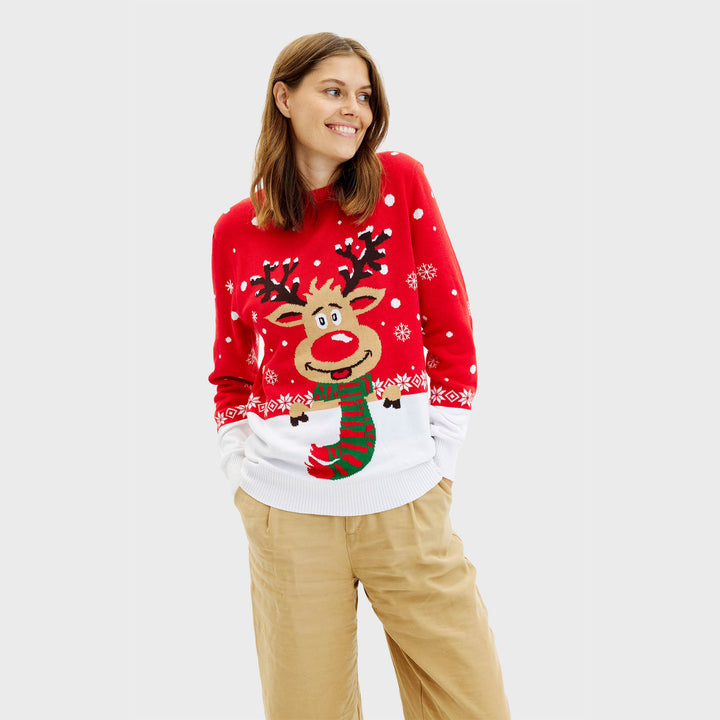 Mune | Rudolf's Christmas Sweater Red Women's