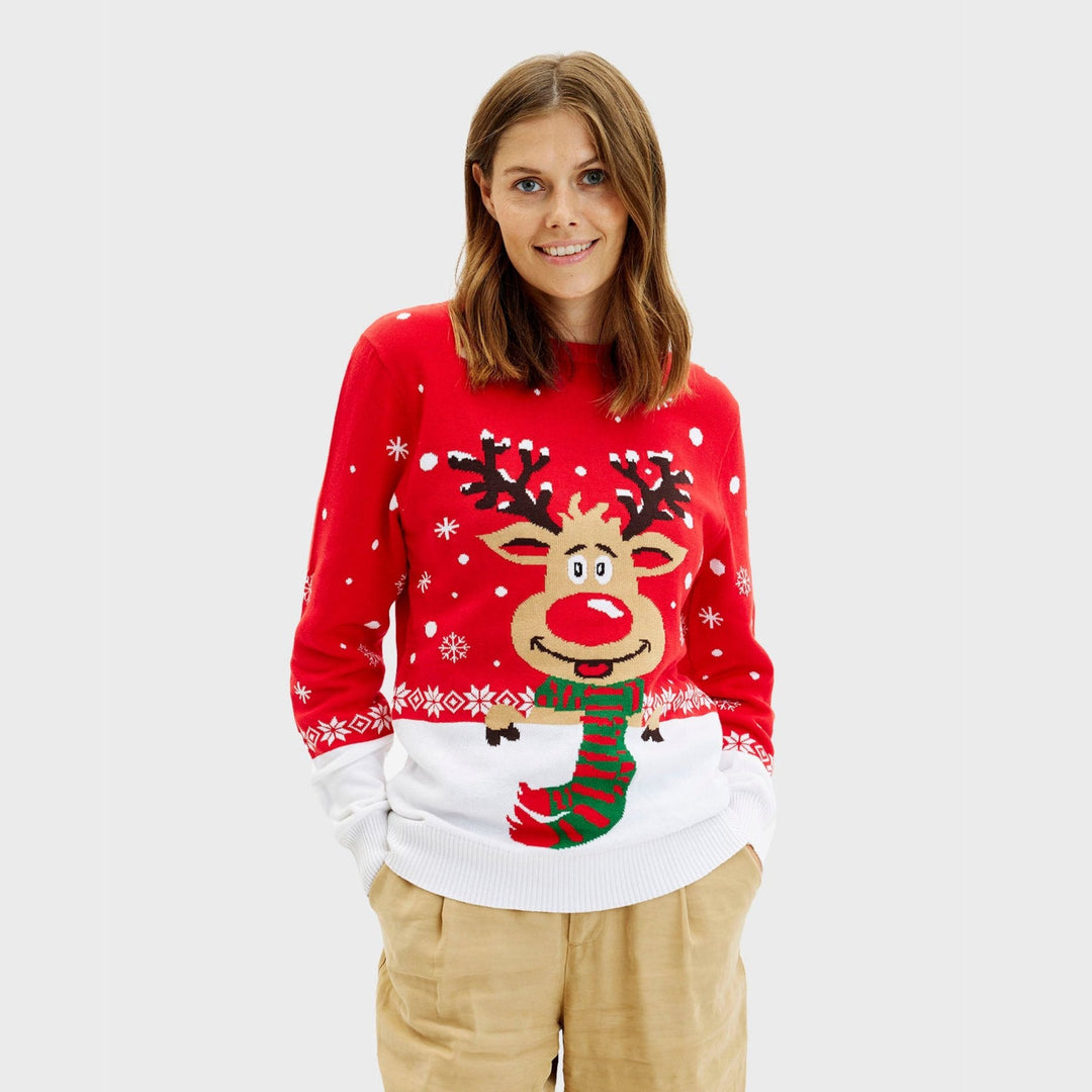 Mune | Rudolf's Christmas Sweater Red Women's