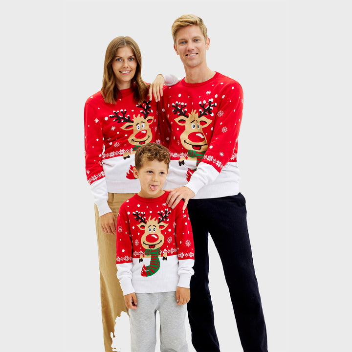 Mune | Rudolf's Christmas Sweater Red Women's