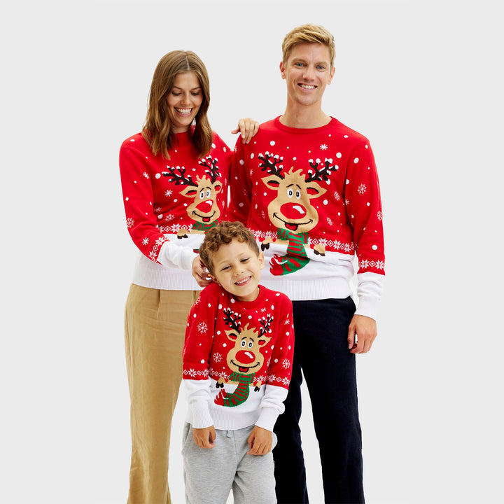 Mune | Rudolf's Christmas Sweater Red Women's