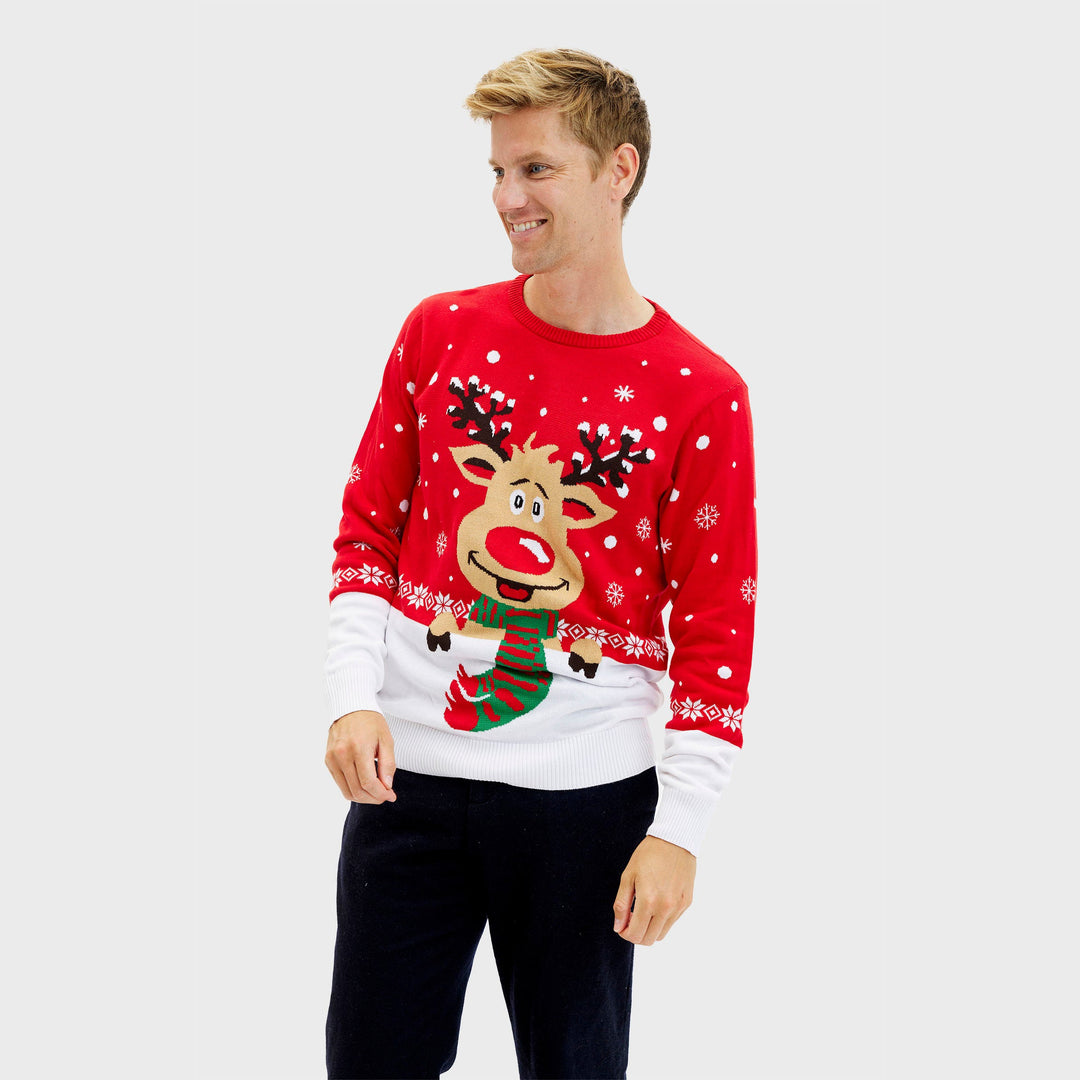 Mune | Rudolf's Christmas Sweater Red Men's