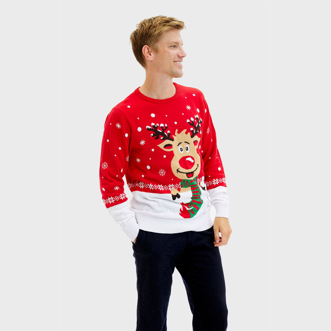 Mune | Rudolf's Christmas Sweater Red Men's