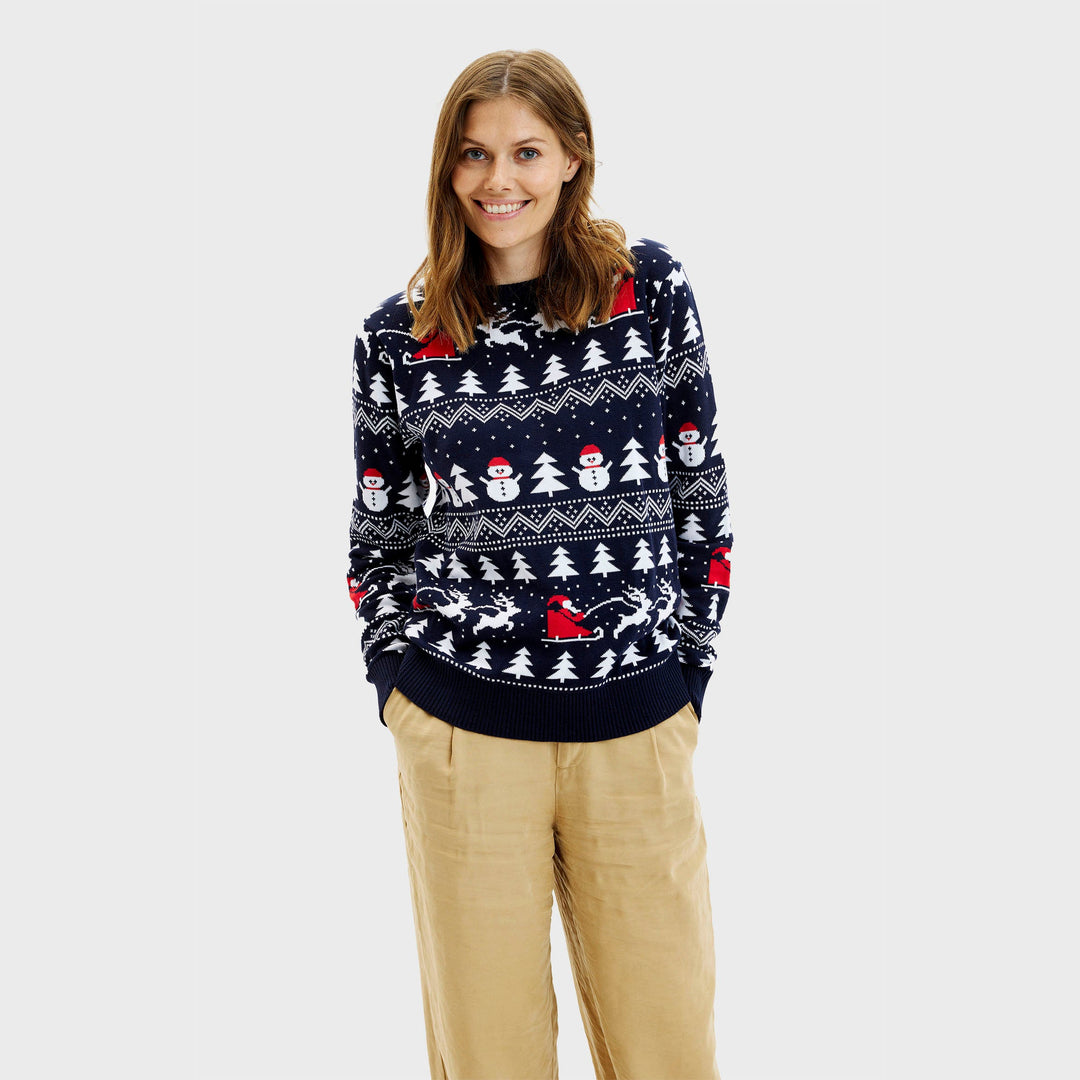Mune | The stylish Christmas sweater Navy Women