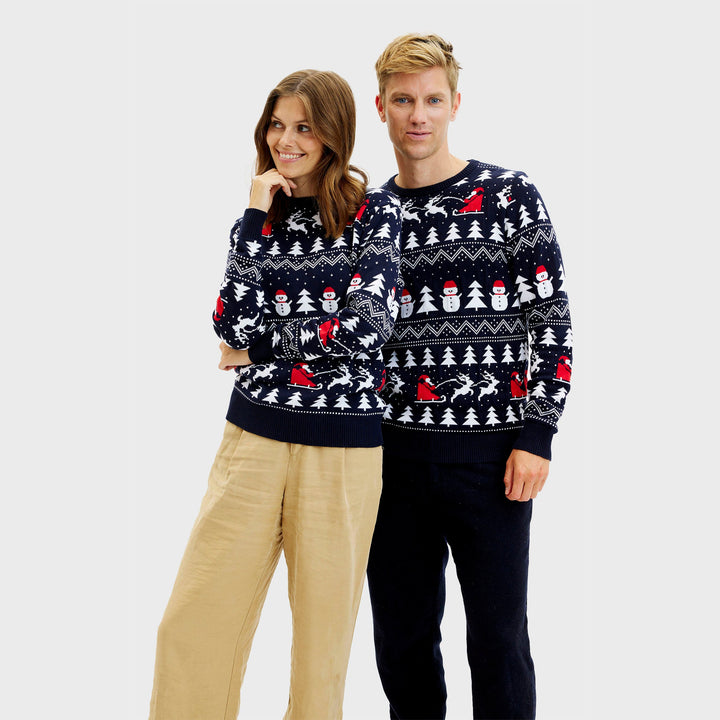 Mune | The stylish Christmas sweater Navy Men's