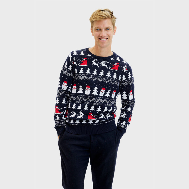 Mune | The stylish Christmas sweater Navy Men's