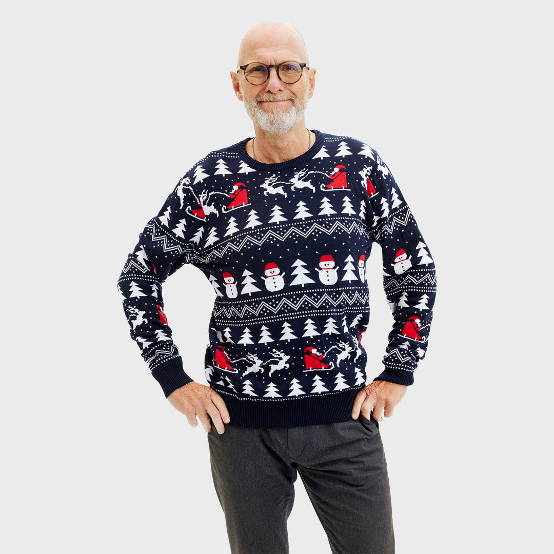 Mune | The stylish Christmas sweater Navy Men's