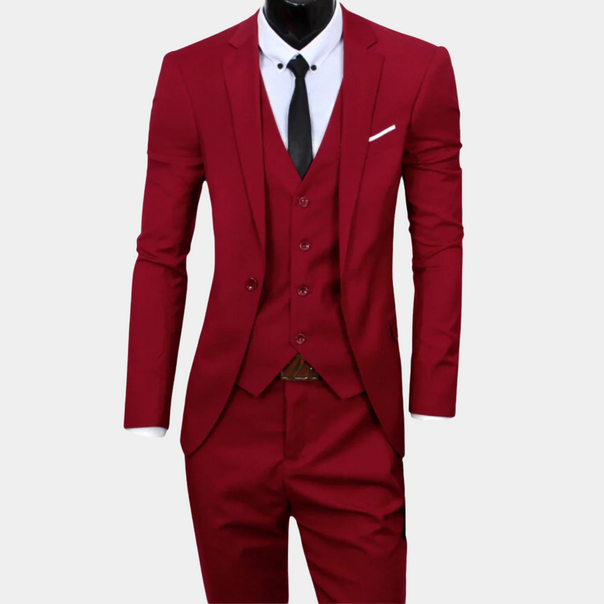 Mune Fashion | Men's Business Suit 3-piece - Blazer, Waistcoat & Trousers