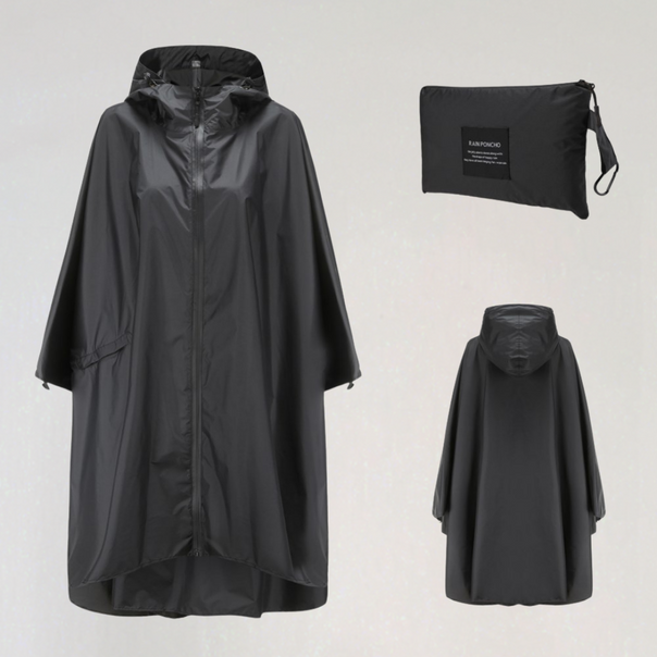 Mune | Women's Foldable Rain Jacket with Hood and Waterproof Fabric