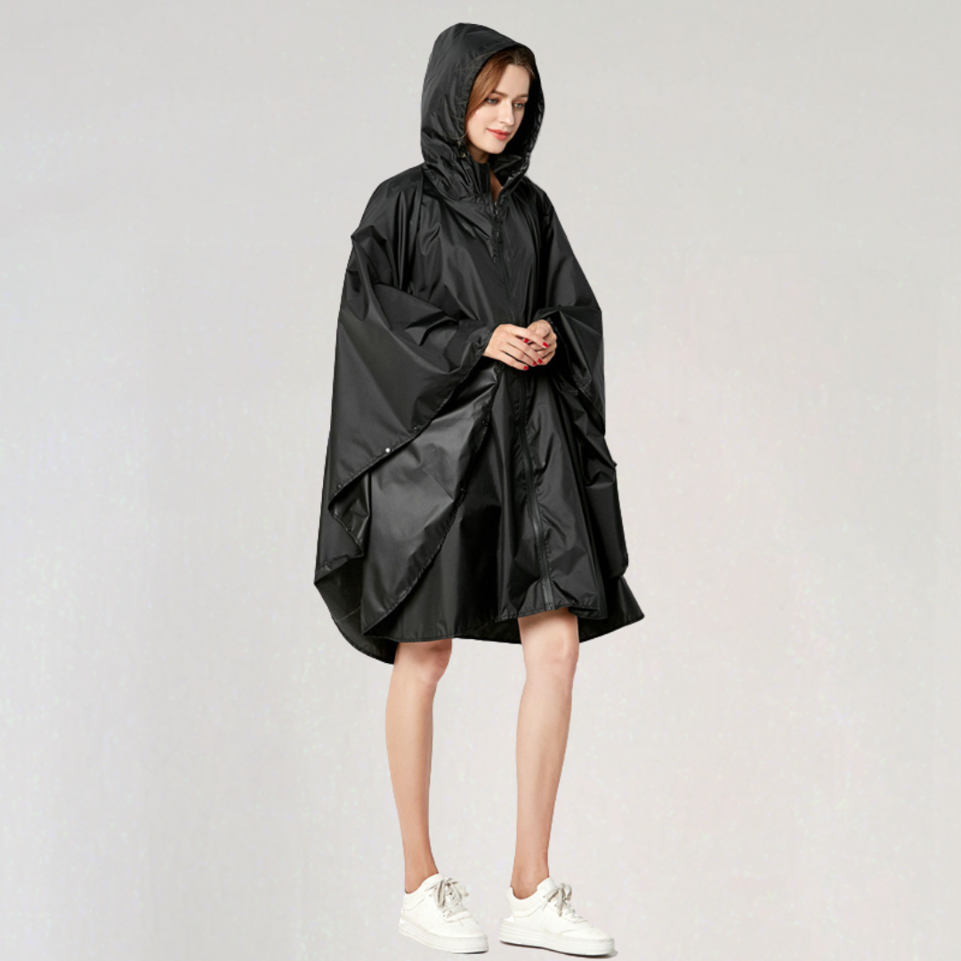 Mune | Women's Foldable Rain Jacket with Hood and Waterproof Fabric