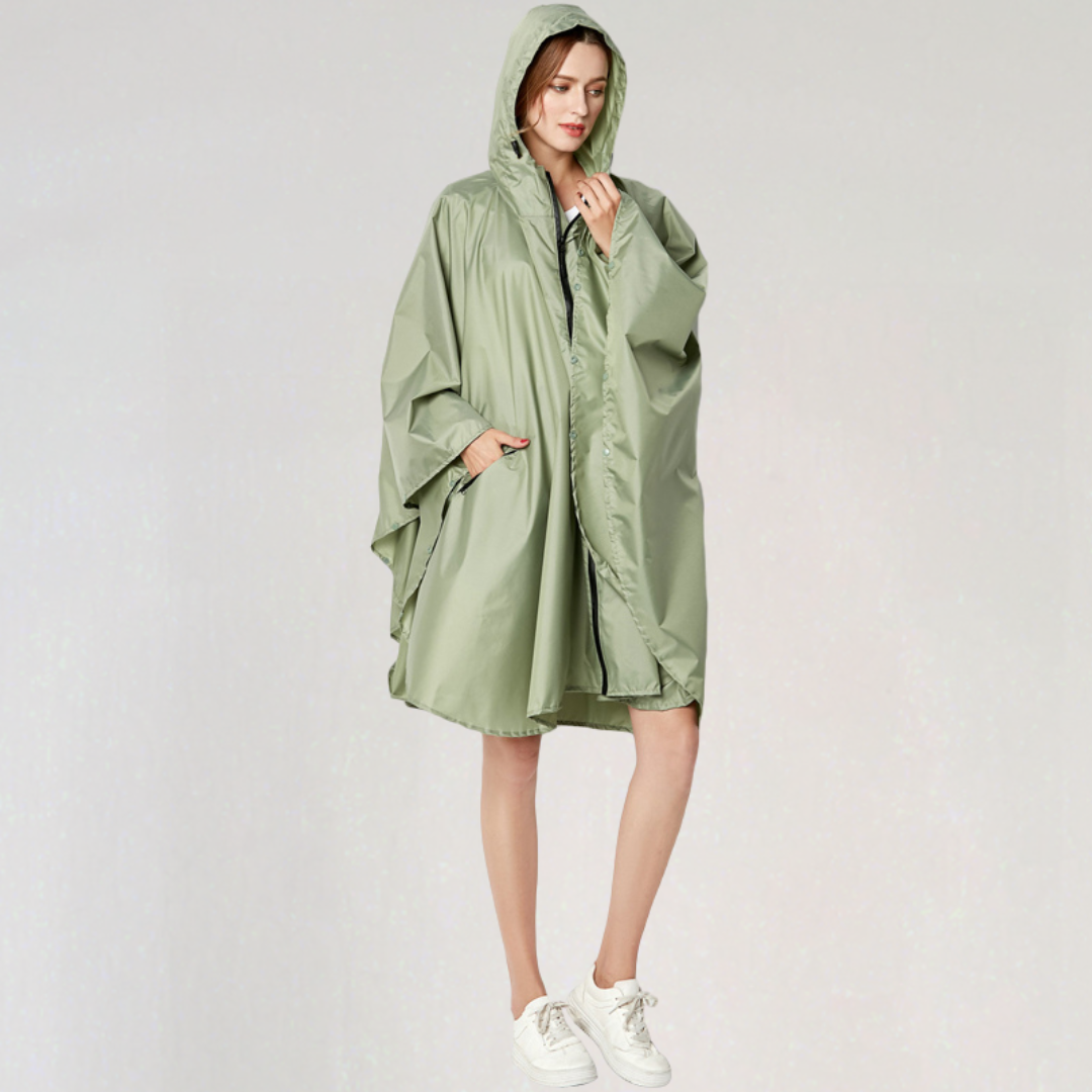 Mune | Women's Foldable Rain Jacket with Hood and Waterproof Fabric