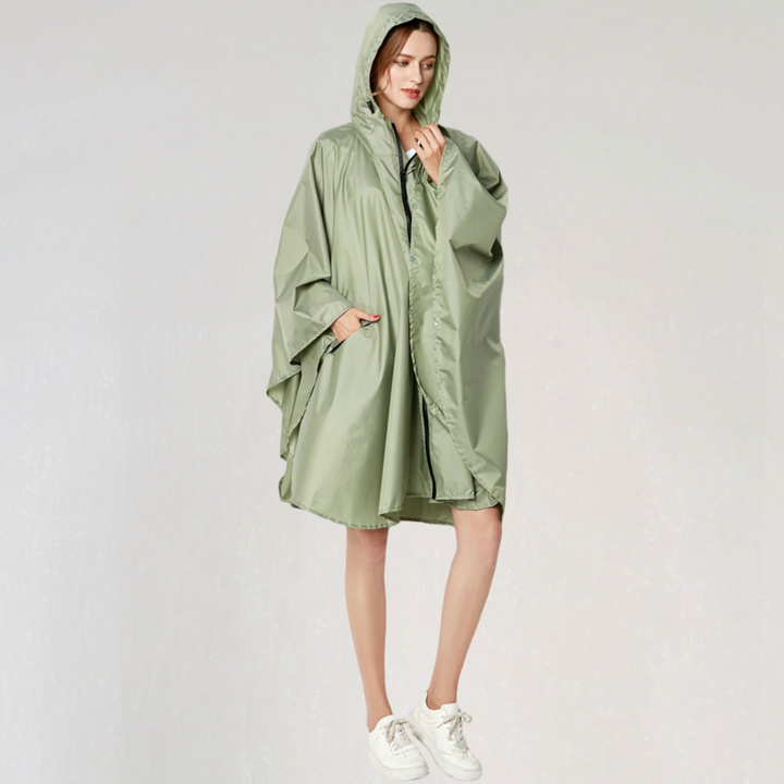 Mune | Women's Foldable Rain Jacket with Hood and Waterproof Fabric