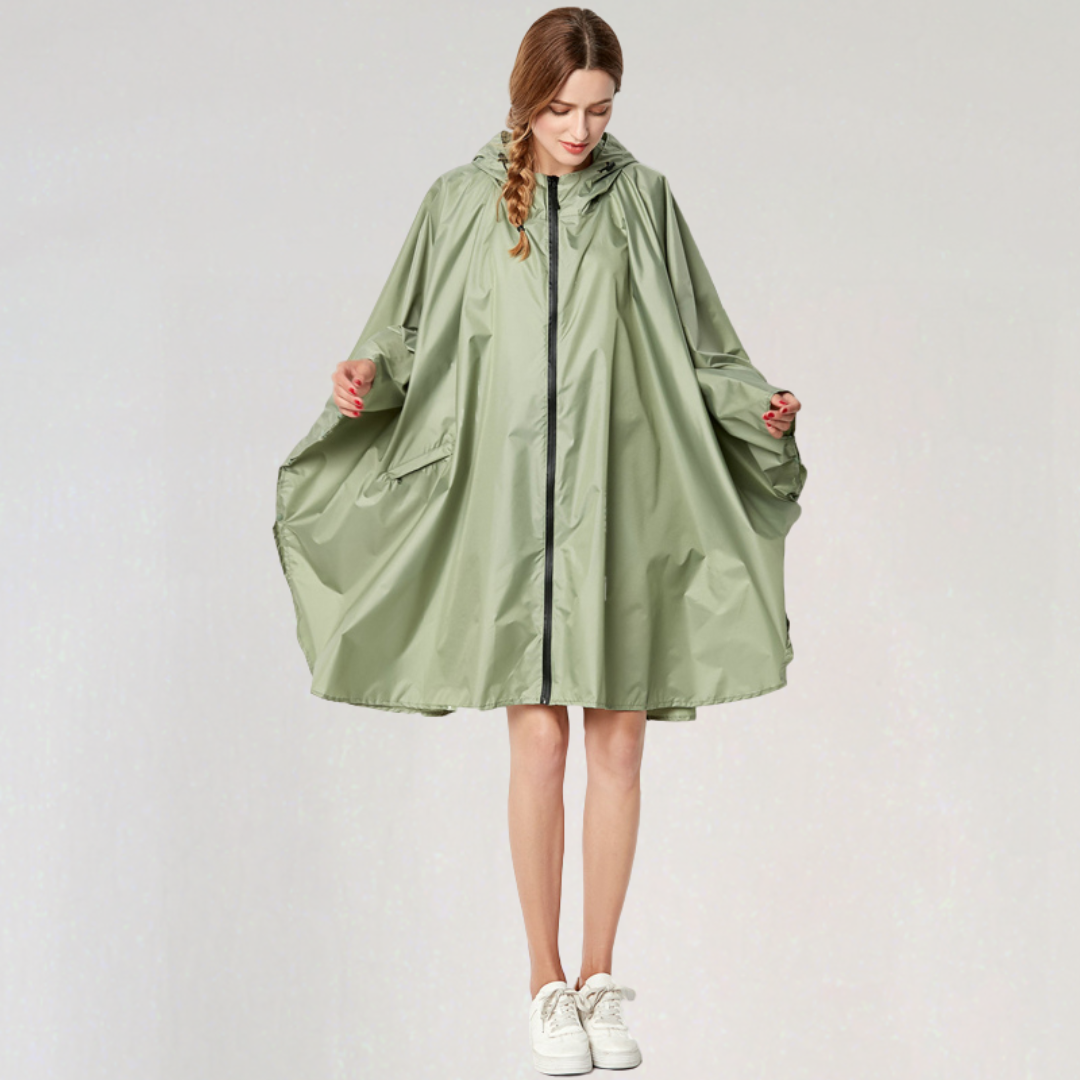 Mune | Women's Foldable Rain Jacket with Hood and Waterproof Fabric