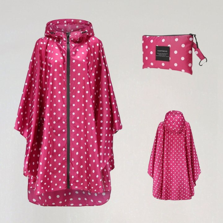 Mune | Women's Foldable Rain Jacket with Hood and Waterproof Fabric