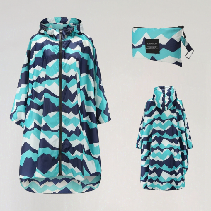 Mune | Women's Foldable Rain Jacket with Hood and Waterproof Fabric