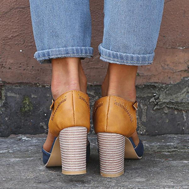 Women’s Vintage Style Ankle Strap Heels