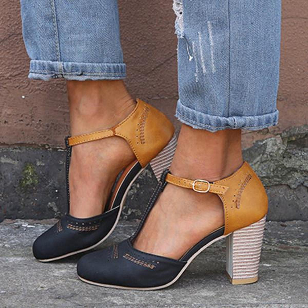 Women’s Vintage Style Ankle Strap Heels