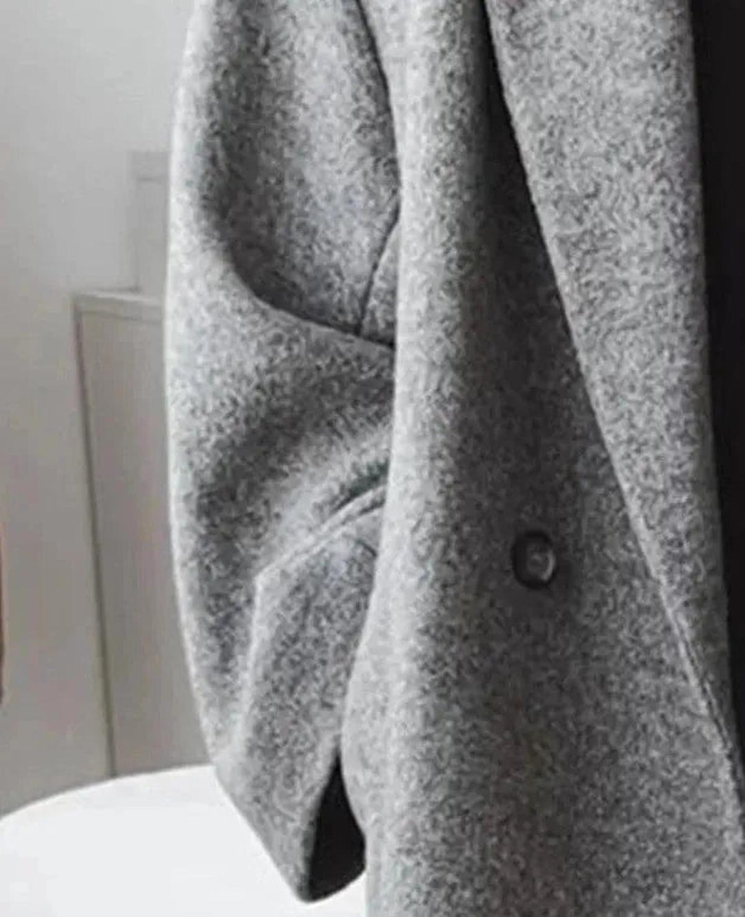 Mune | Plus Size Women's Cashmere Coat with Lapel Collar