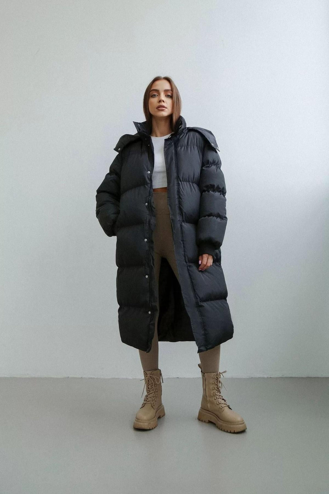 Mune | Plus Size Quilted Puffer Trench Coat for Women
