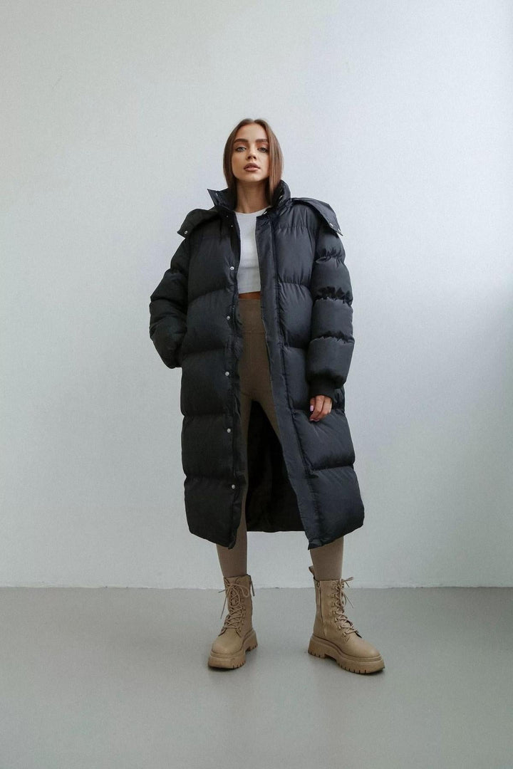 Mune | Plus Size Quilted Puffer Trench Coat for Women