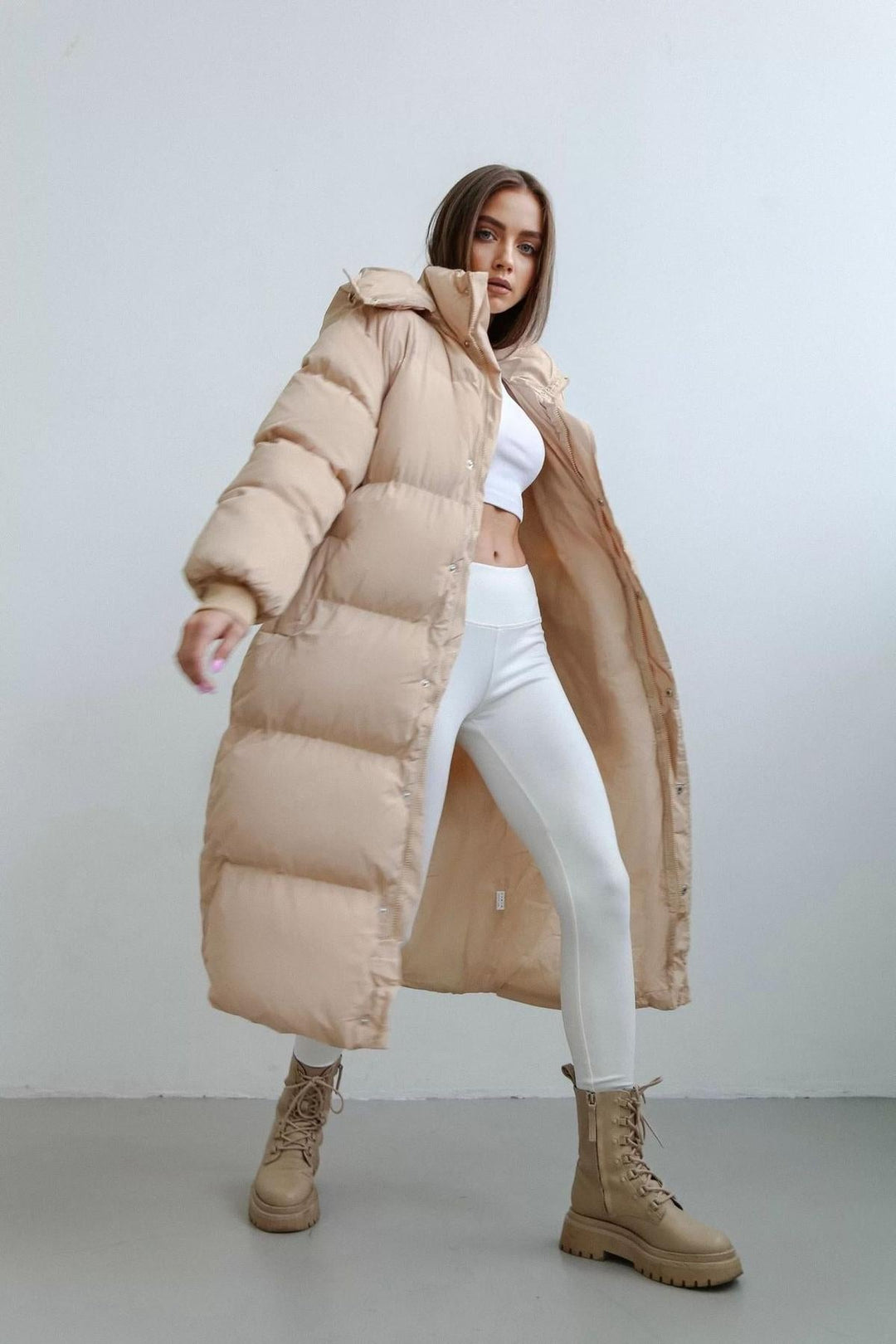 Mune | Plus Size Quilted Puffer Trench Coat for Women