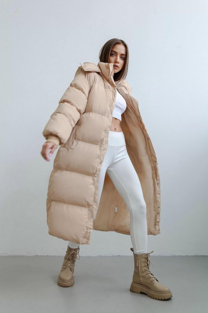 Mune | Plus Size Quilted Puffer Trench Coat for Women