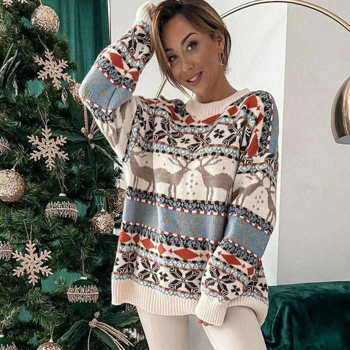 Mune | Christmas sweater with reindeer motif Women's fashion