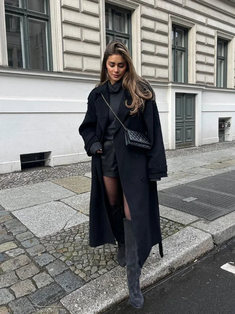 Mune | Women's Oversized Wool Winter Jacket with Pockets