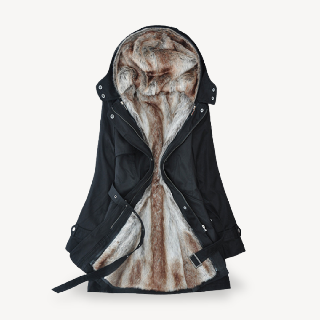 Mune | Women's parka jacket with warm faux fur lining