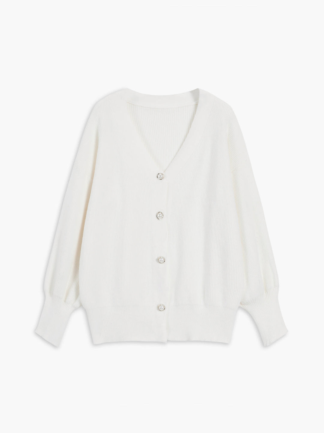 Mune | Women's Oversized Knit Cardigan with V-Neck and Button Closure