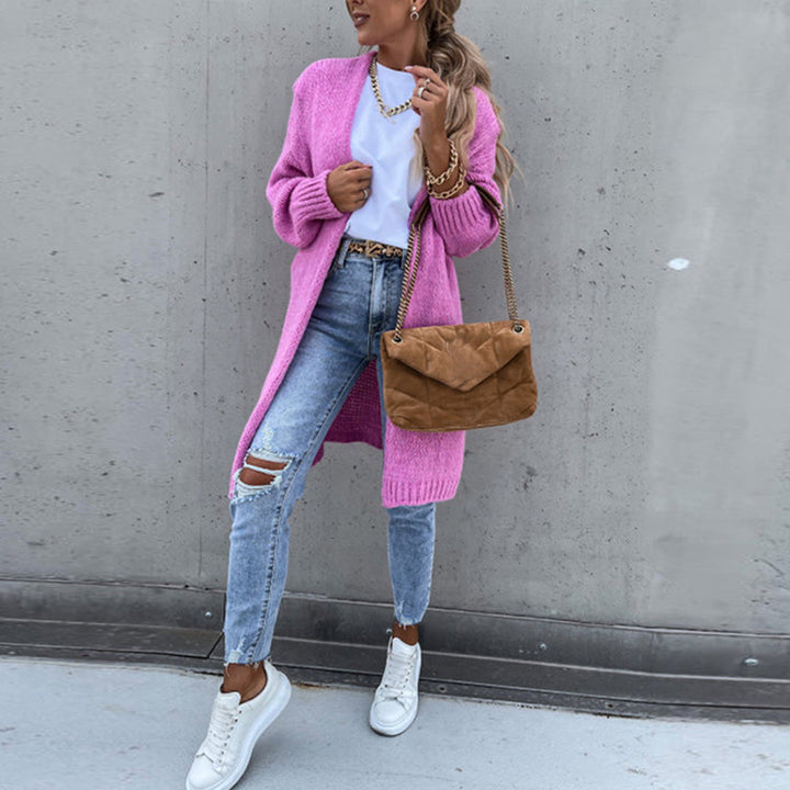 Women’s Relaxed Fit Long Open Front Cardigan