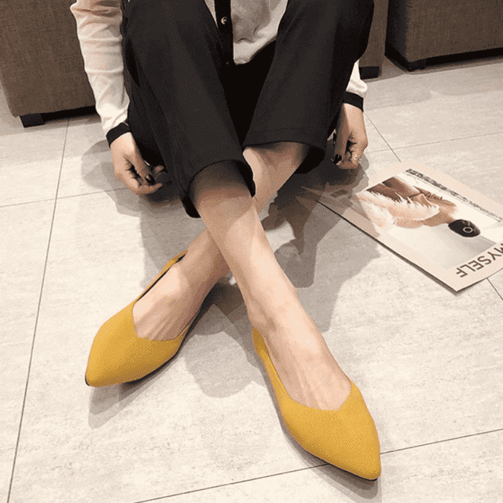 Beige ballerina comfort shoes Mune Fashion