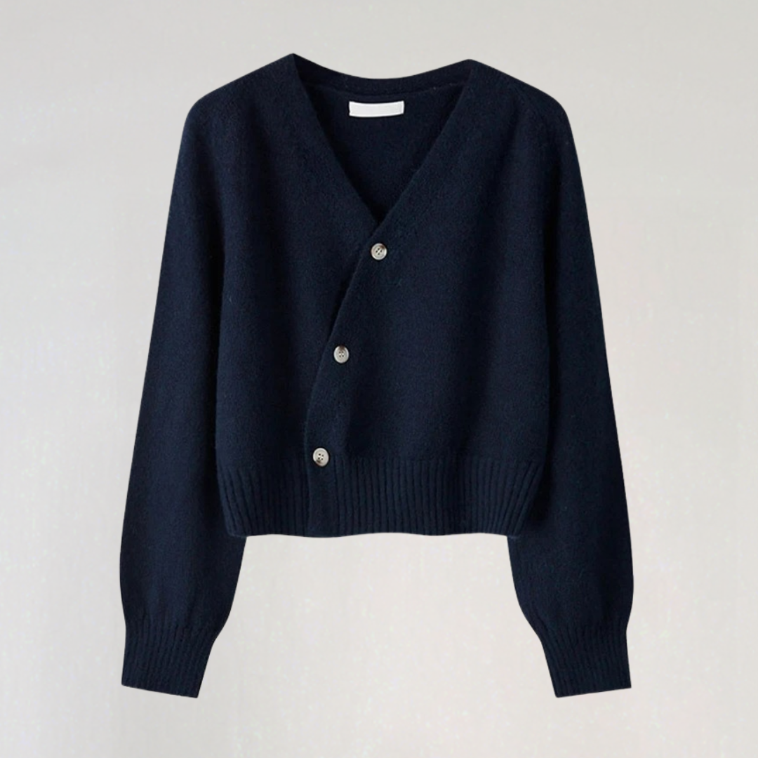 Mune | Women's wool jacket with V-neck and button closure