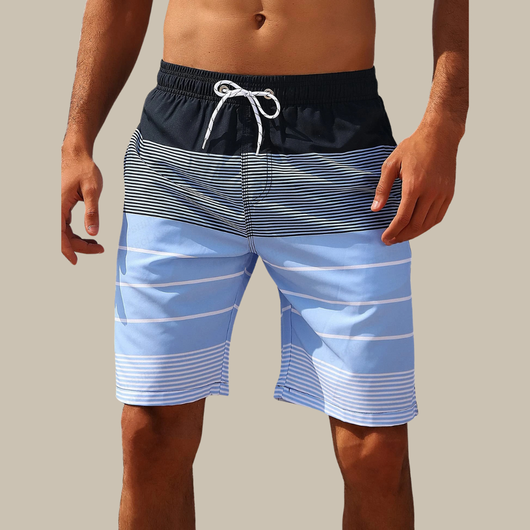 Mune Fashion | Quick Drying Colorblock Swim Trunks with Stretch
